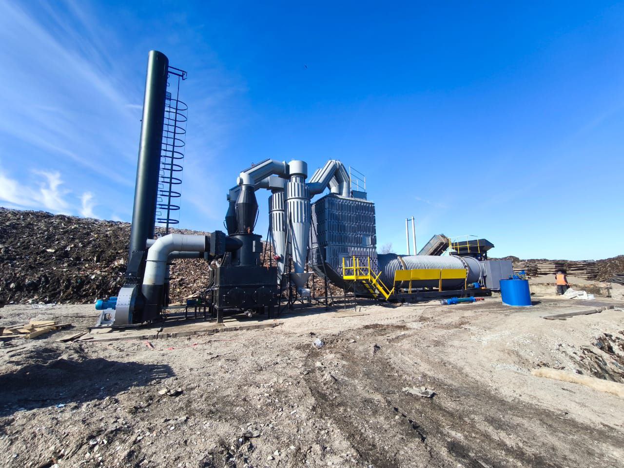 Установка по утилизации нефтешламов «УУН-08». Диаметр трубы 1620 мм