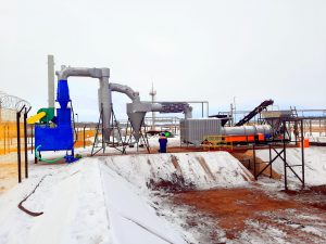 Модель УУН-0,8 с трубой, диаметр которой равен 1020 мм
