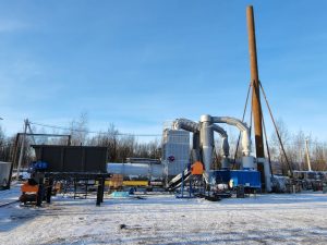 Установка УУН-08 с трубой, диаметр которой равен 1620 мм